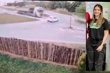 Médica de 27 anos morre em acidente com caminhão no interior de MG - Reprodução/Câmeras de segurança