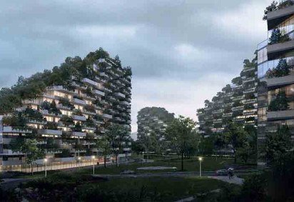 A ideia de uma cidade florestal já saiu do papel nas proximidades de Liuzhou, na província de Guangxi, na China.
 -  (crédito: Divulgação)