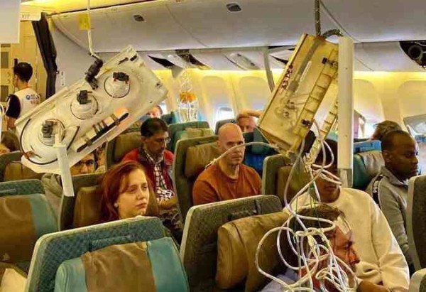 Turbulência em voo da Singapore Airlines -  (crédito: Reprodução)