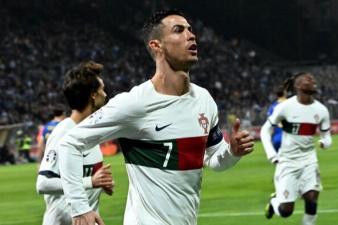 Cristiano Ronaldo é o principal nome de Portugal  -  (crédito: Elvis Barukcic/AFP via Getty Images)