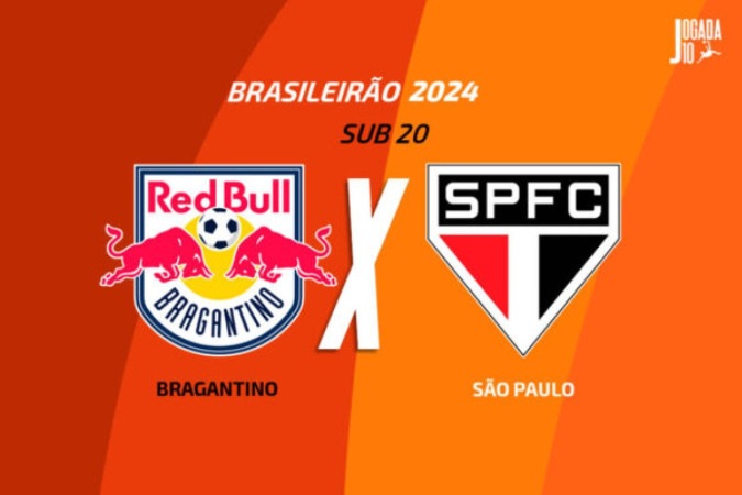 RB Bragantino e São Paulo duelam pelo Brasileirão Sub-20 -  (crédito: Foto: Arte/Jogada10)