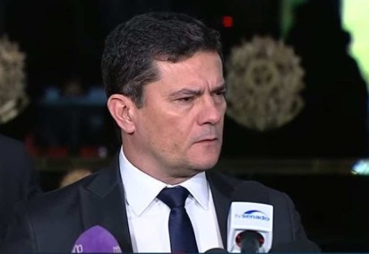Sérgio Moro comenta resultado de julgamento no TSE que manteve mandato de senador  -  (crédito: Reprodução Tv Senado)