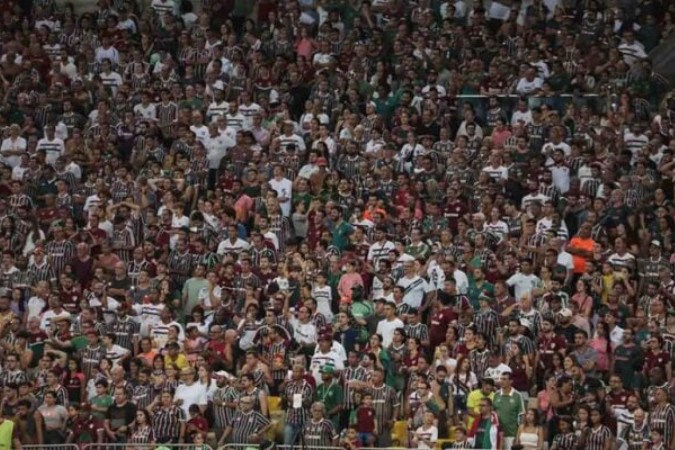 Torcida do Fluminense terá mais um jogo no Maracanã pela Libertadores, no dia 29 - Foto: Lucas Merçon/Fluminense -  (crédito: - Foto: Lucas Merçon/Fluminense)