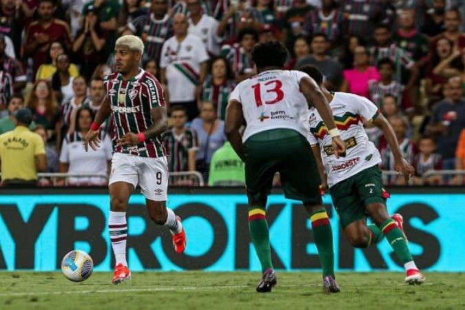 John Kennedy fez gol em lance de oportunismo contra o Sampaio Corrêa - (crédito: Foto: Marcelo Gonçalves/Fluminense ) John Kennedy fez gol em lance de oportunismo contra o Sampaio Corrêa - (crédito: Foto: Marcelo Gonçalves/Fluminense )