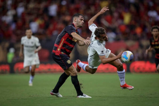 Barletta comemora gol pelo Sport  -  (crédito: Foto: Paulo Paiva/ Sport Recife)