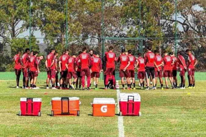 Inter voltou a treinar nesta quinta-feira em Itu  -  (crédito: Foto: Ricardo Duarte / Internacional)