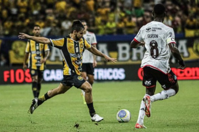 Flamengo faz jogo sofrível, mas vence Amazonas, pela Copa do Brasil  -  (crédito: Foto: João Normando / AMFC)