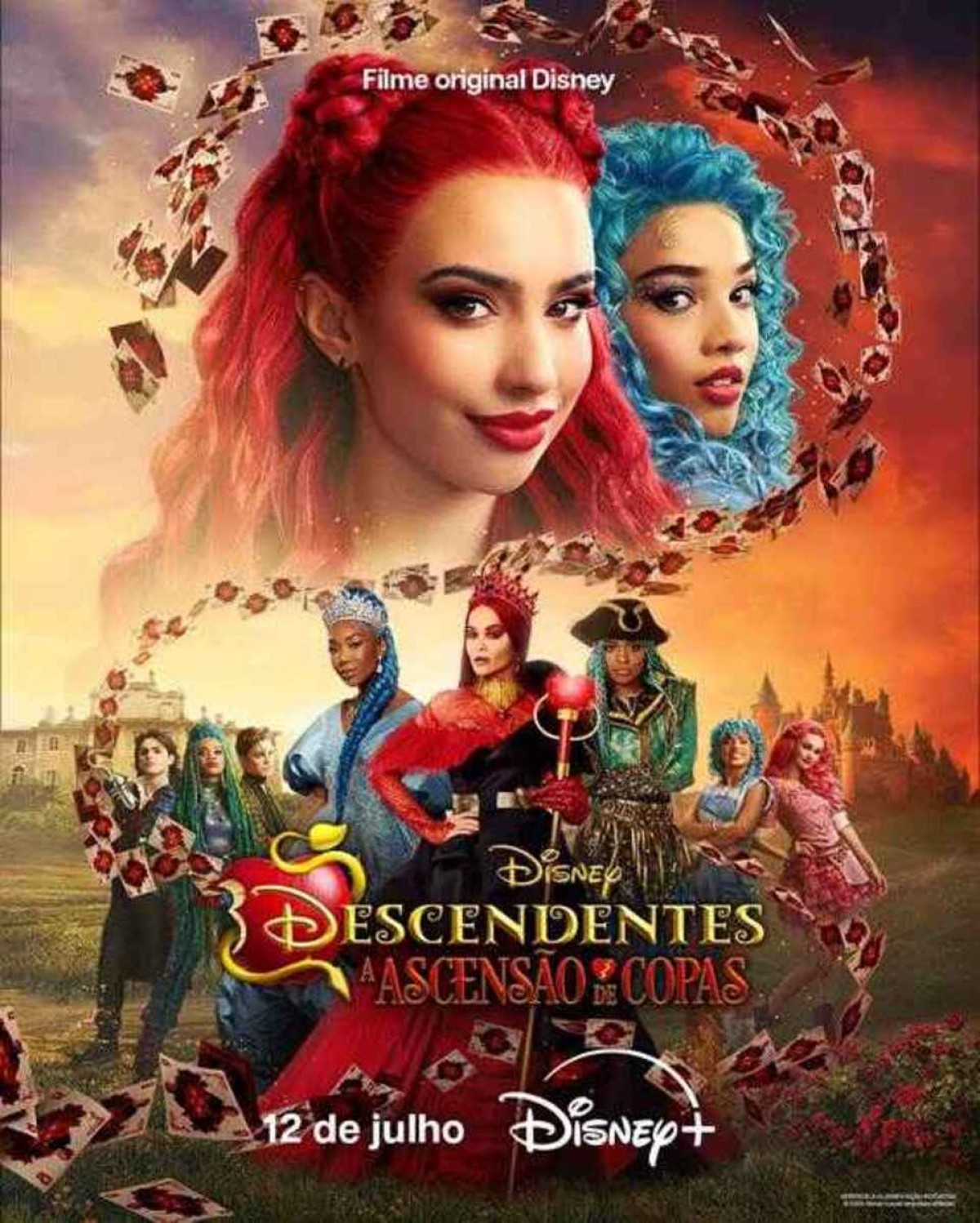 Disney+ libera novo pôster de 'Descendentes:a ascensão de copas'