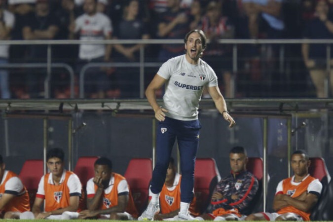 Zubeldía celebra classificação na Copa do Brasil -  (crédito:  Paulo Pinto)