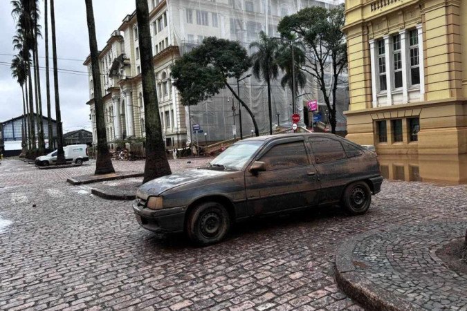Centro de Porto Alegre volta a ser inundado pelas chuvas na maior tragédia climática da história do Rio Grande do Sul - 24/05/2024 -  (crédito: Henrique Lessa / CB / DA Press)