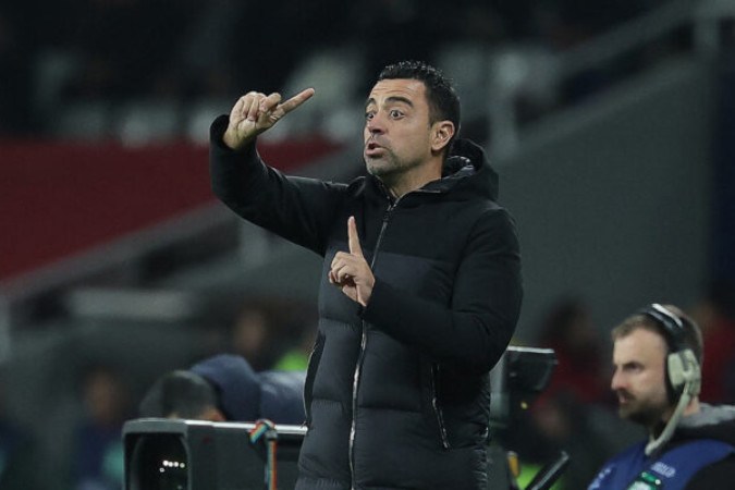 Barcelona anuncia o desligamento do técnico Xavi Hernández  -  (crédito: - Foto: LLUIS GENE/AFP via Getty Images)