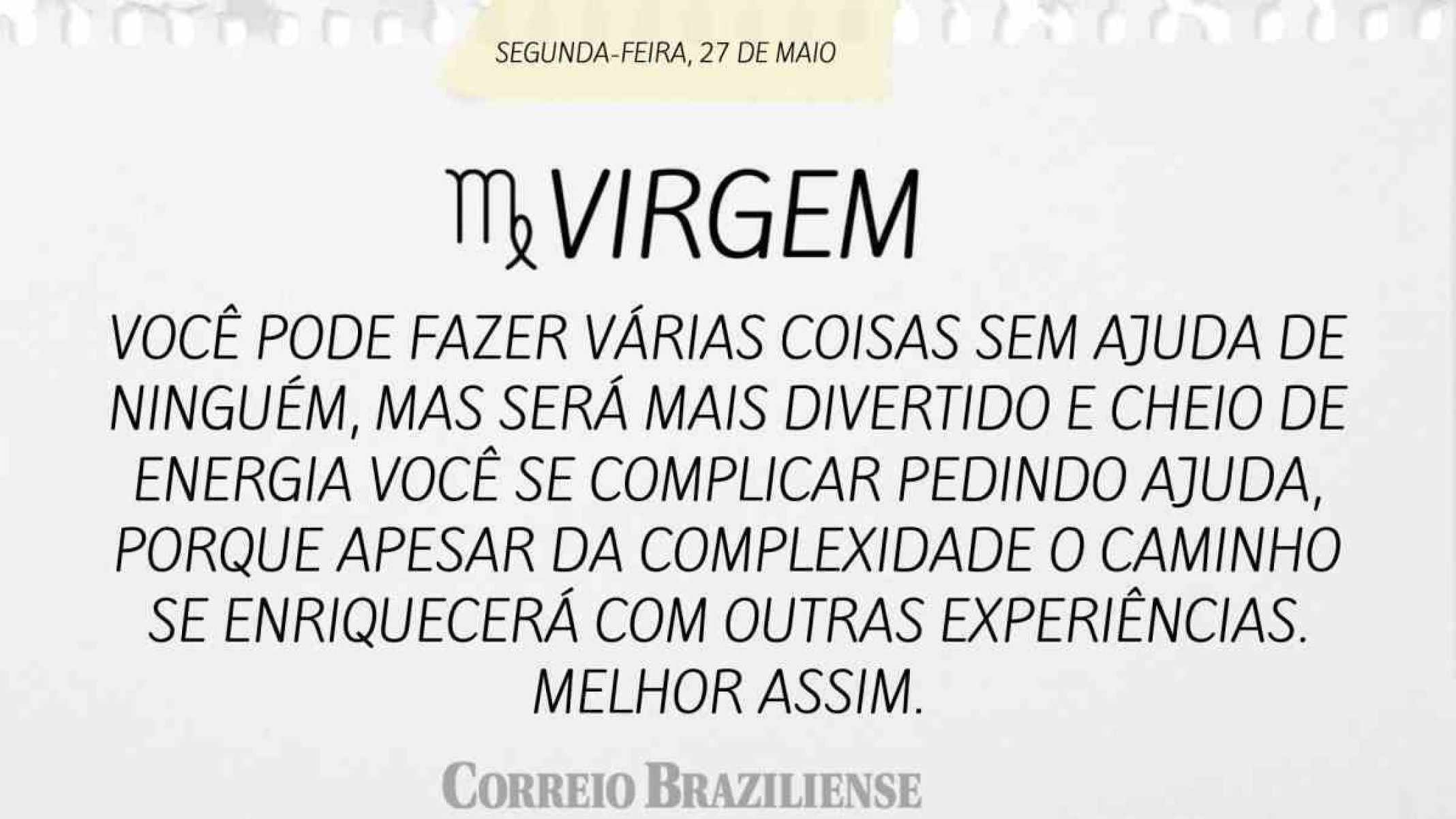 VIRGEM |  27 DE MAIO DE 2024