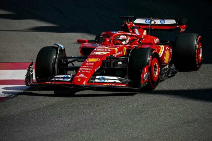 Charles Leclerc conseguiu manter o seu lugar de mais rápido na terceira e última sessão de treinos livres para o GP de Mônaco de Fórmula 1 -  (crédito:  AFP)