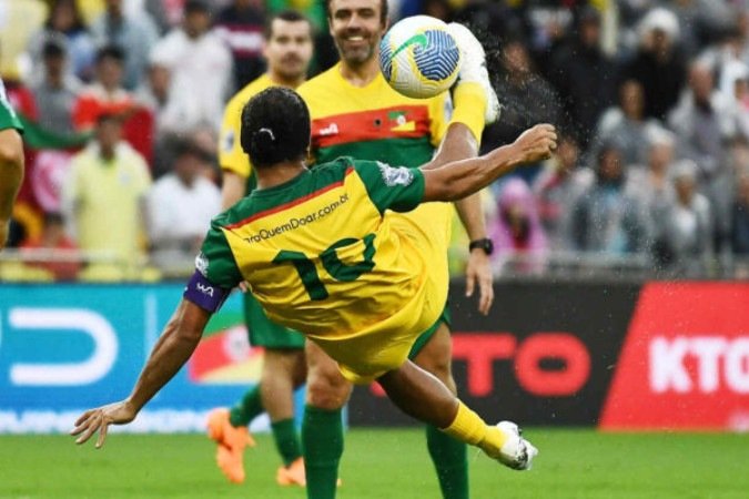 Ronaldinho, uma das atrações do 'amistoso solidário' - (crédito: Foto: Globo/Alexandre Durão) Ronaldinho, uma das atrações do 'amistoso solidário' - (crédito: Foto: Globo/Alexandre Durão)