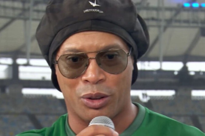 Ronaldinho Gaúcho carrega a origem no nome e falou da calamidade no Sul  -  (crédito: Foto: Reprodução TV Globo)