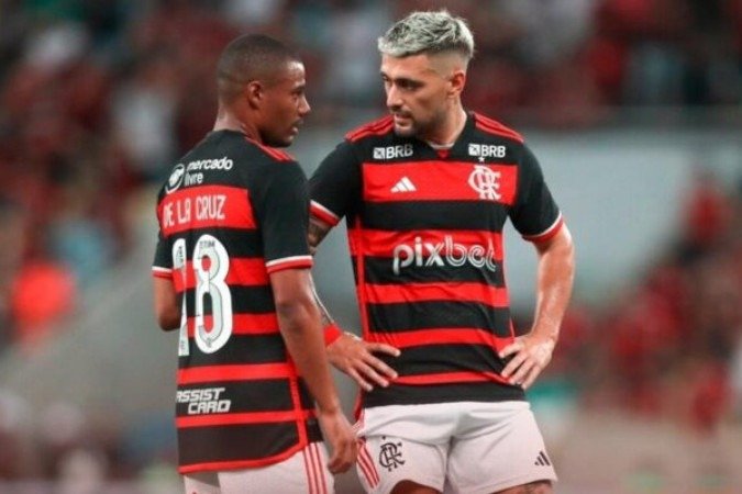 Arrascaeta e De La Cruz são dois dos principais nomes do elenco do Flamengo  -  (crédito: - Foto: Divulgação/Flamengo)