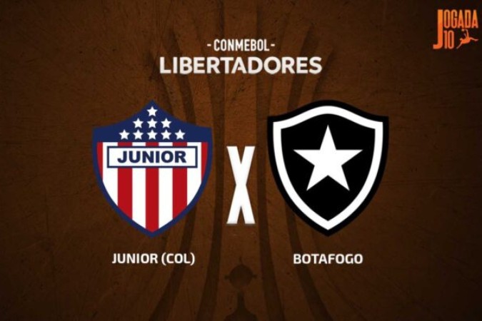 Junior e Botafogo se reencontram em Barranquilla  -  (crédito:  Foto: Arte/Jogada10)