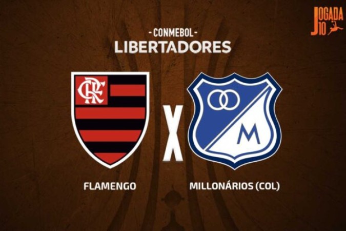 Flamengo x Millonarios -  (crédito: Foto: Arte Jogada10)