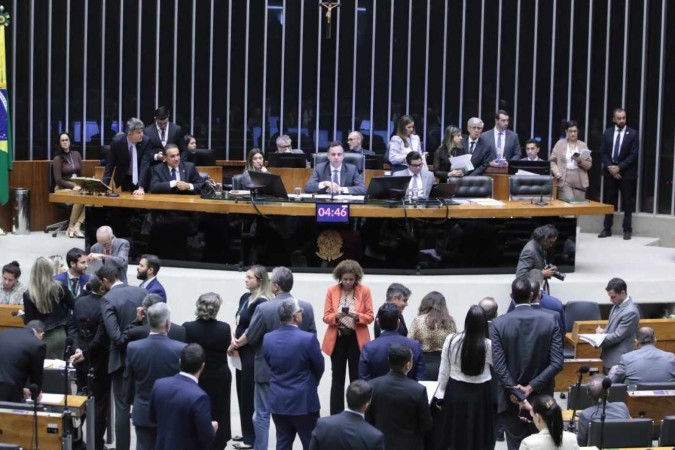 Deliberação dos vetos em sessão conjunta no Congresso Nacional.

 -  (crédito: Zeca Ribeiro / Câmara dos Deputados)
