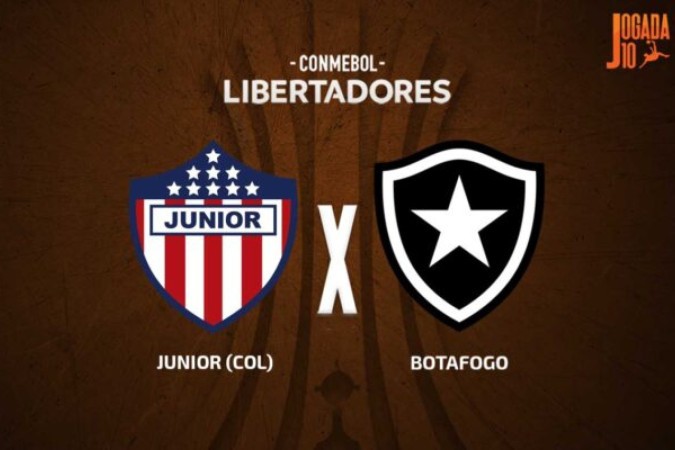 Junior-COL x Botafogo -  (crédito: Foto: Arte Jogada10)