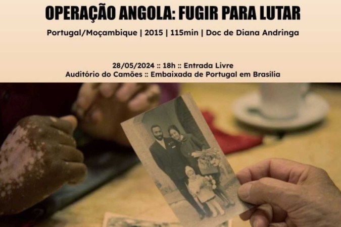Cartaz exibição do documentário Operação Angola: Fugir para lutar  -  (crédito: Divulgação/ Objeto Sim)