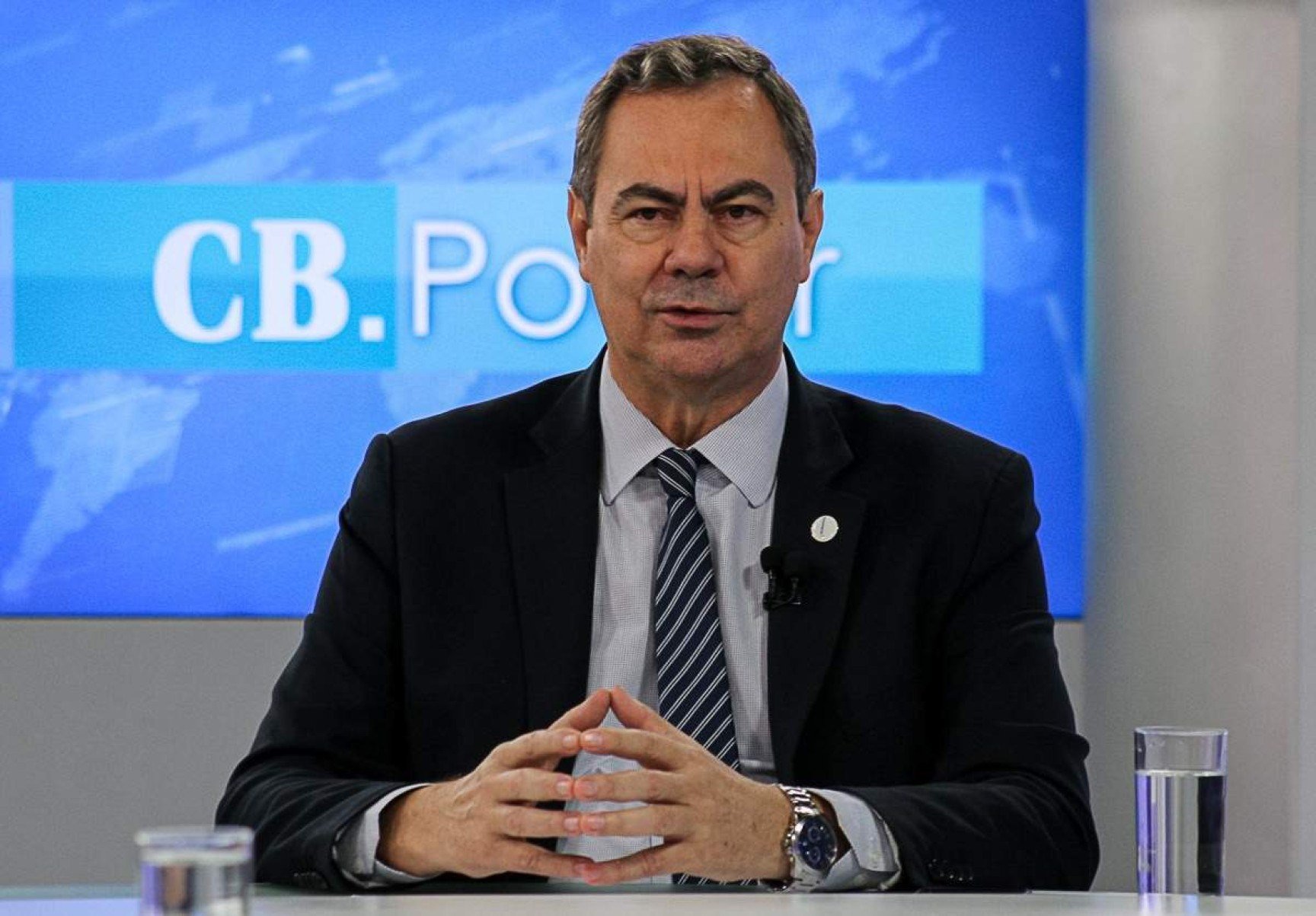  29/05/2024. Cidades. CB.Poder entrevista José Aparecido Freire, presidente do Sistema Fecomercio-DF. Na bancada, Adriana Bernardes e Ronayre Nunes. 