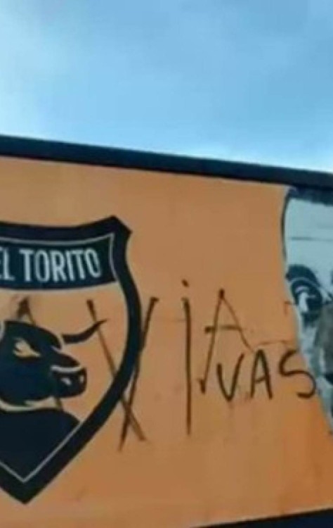 Mural em homenagem a Di María em Rosário é vandalizado: ‘Você ainda quer voltar?’ -  (crédito: No Ataque Internacional)