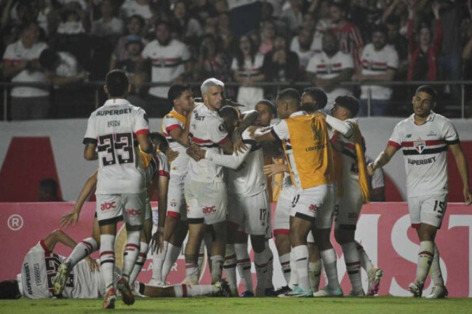 São Paulo pode alcançar centésima vitória na Libertadores -  (crédito: Foto: Nelson Almeida/AFP via Getty Images)