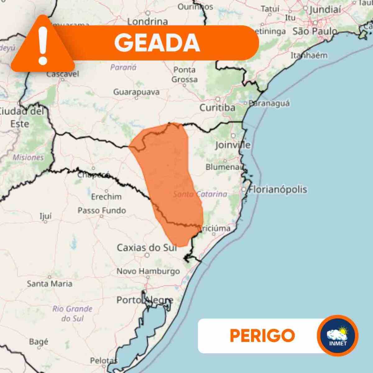 Na madrugada de Corpus Christi, seis estados do Sul e do Sudeste enfrentam o frio de 0° a 3°  
