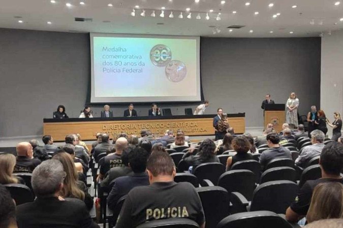As declarações ocorreram em discurso feito por Roberval a policiais federais na superintendência da PF, em evento de comemoração dos 80 anos da corporação -  (crédito: Renato Souza/CB/DA.Press )