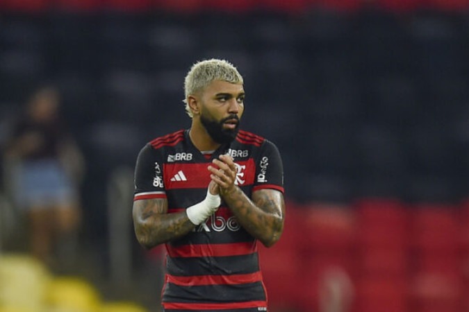 Gabigol tem contrato com o Flamengo até o fim do ano -  (crédito: Foto: Marcelo Cortes/CRF)