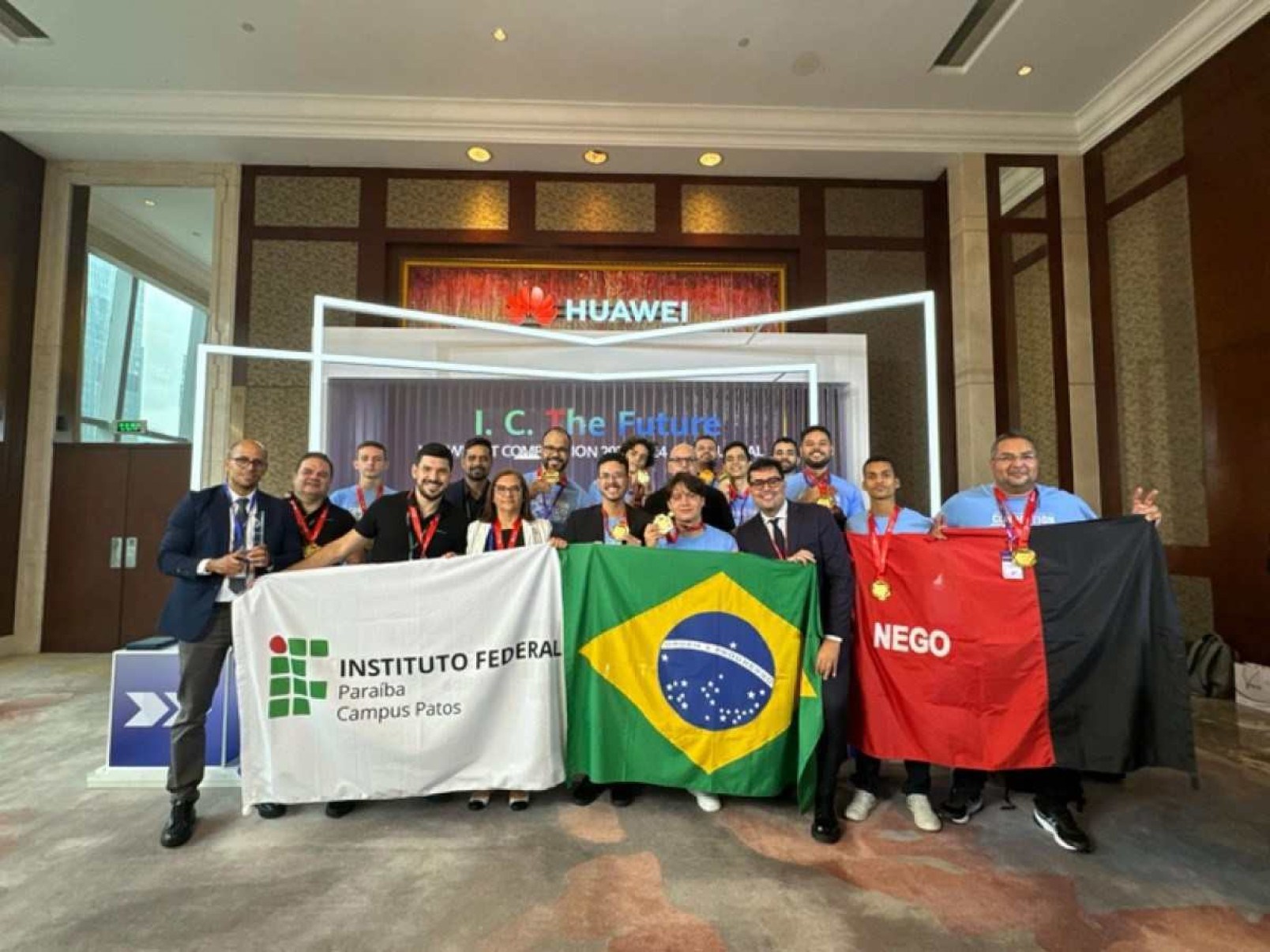 Estudantes do IFPB vencem competição global da Huawei na China