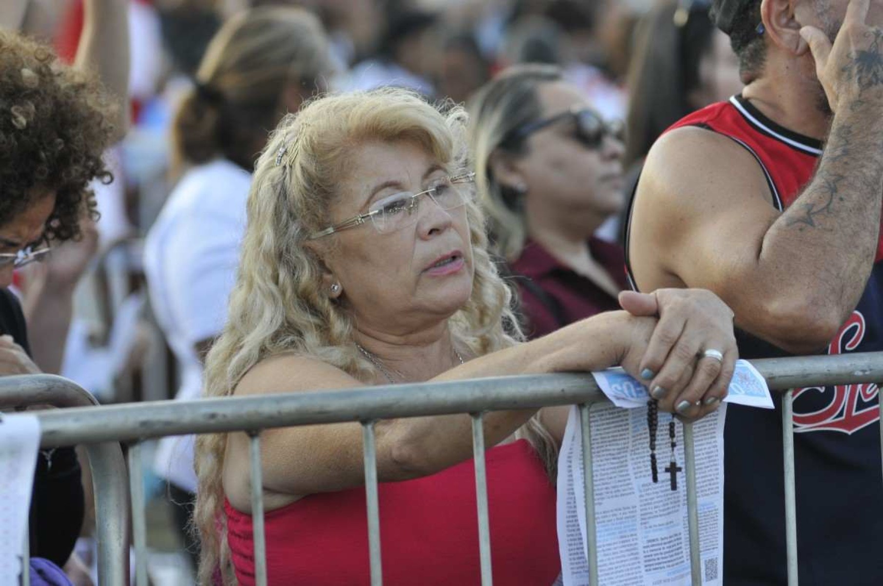Edna Maria Muniz, 59 anos, veio sozinha de Ceilândia e participa há seis anos da celebração