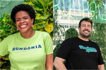 Isabele Morgado, proprietaria e fundadora da marca O BotoID - Identidade Beradeira; Wesley Souza, diretor criativo e proprietário do Verdurão  -  (crédito: BOTO ID e VErdurão)