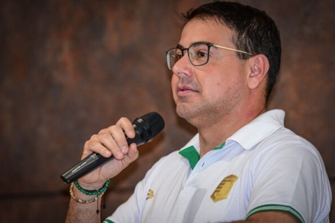 Fábio Pizzamiglio, presidente do Foto: Gabriel Juventude, fala sobre Foto: retorno do Brasileirão -  (crédito:  - Foto: Tadiotto/E.C.Juventude)