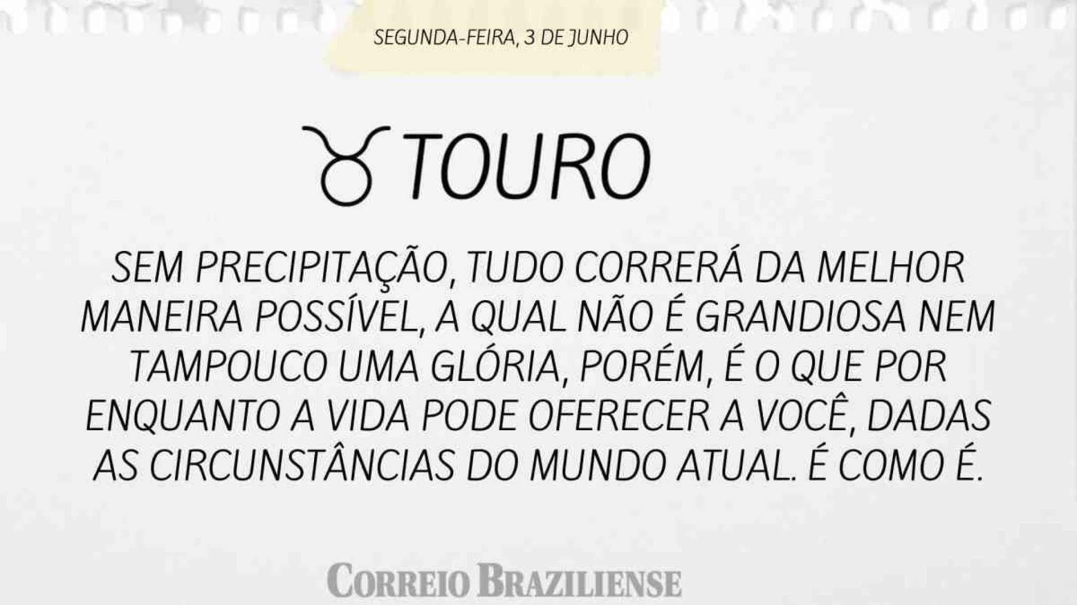 TOURO |  3 DE JUNHO