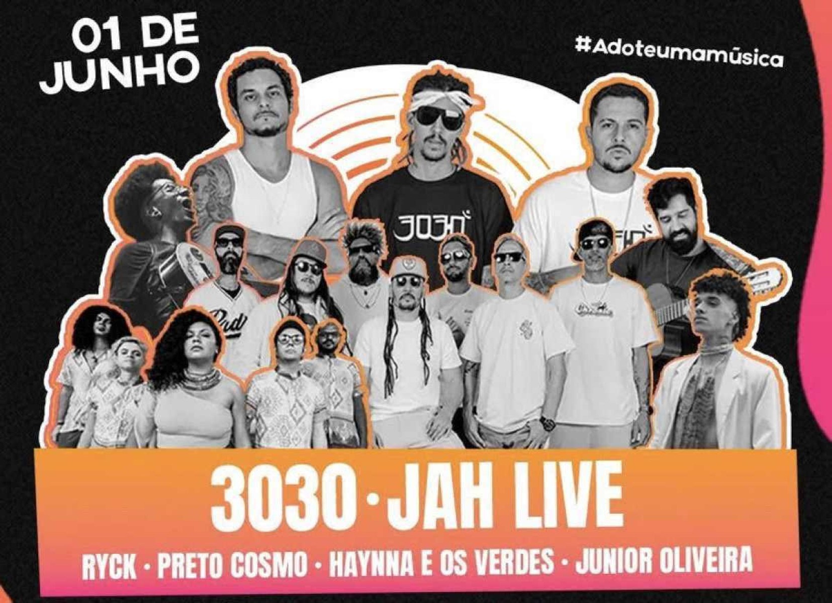 Concha Acústica oferece festival gratuito em Brasília com Jah Live e 3030