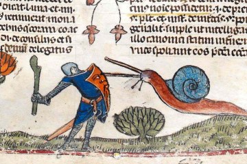 Os caracóis eram tão frequentes nos livros medievais que, provavelmente, uma única explicação não será suficiente para justificar por que eles estavam tão na moda naquela época -  (crédito: The British Library)