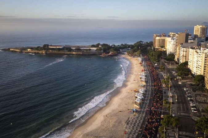 Prova de 21 quilômetros da Maratona do Rio contou com mais de 19 mil participantes. -  (crédito: Divulgação/Thiago Diz )