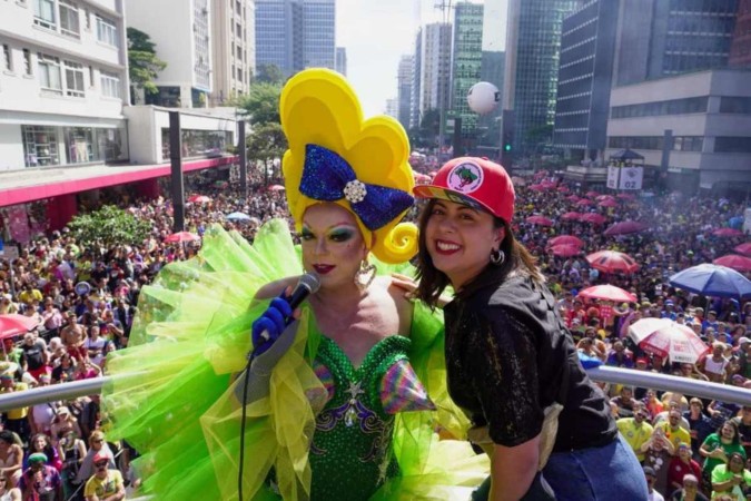 Sâmia Bomfim participa da Parada LGBT+ e fala sobre transformá-la em Patrimônio Cultural Imaterial do Brasil -  (crédito: Reprodução)