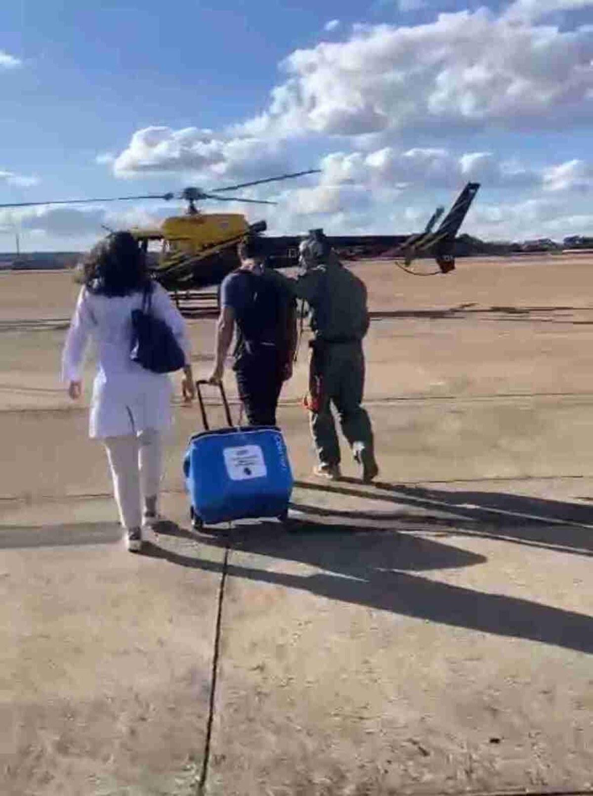 Coração é levado de helicóptero para transplante no Distrito Federal 
