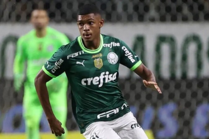 Luis Guilherme perto de sair do Palmeiras e atuar no West Ham -  (crédito: Foto: Cesar Greco/ Palmeiras )