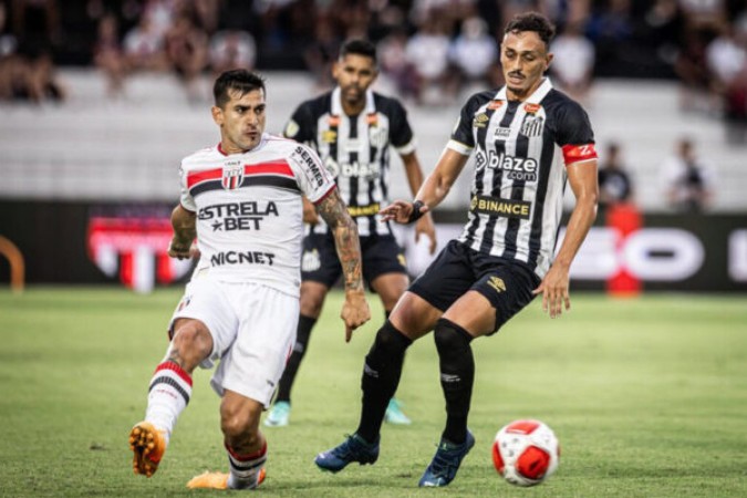 Santos e Botafogo-SP duelam pela sétima rodada da Série B -  (crédito: Foto: Raul Baretta/Santos)