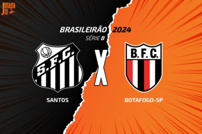Santos x Botafogo-SP -  (crédito: Foto: Arte Jogada10)