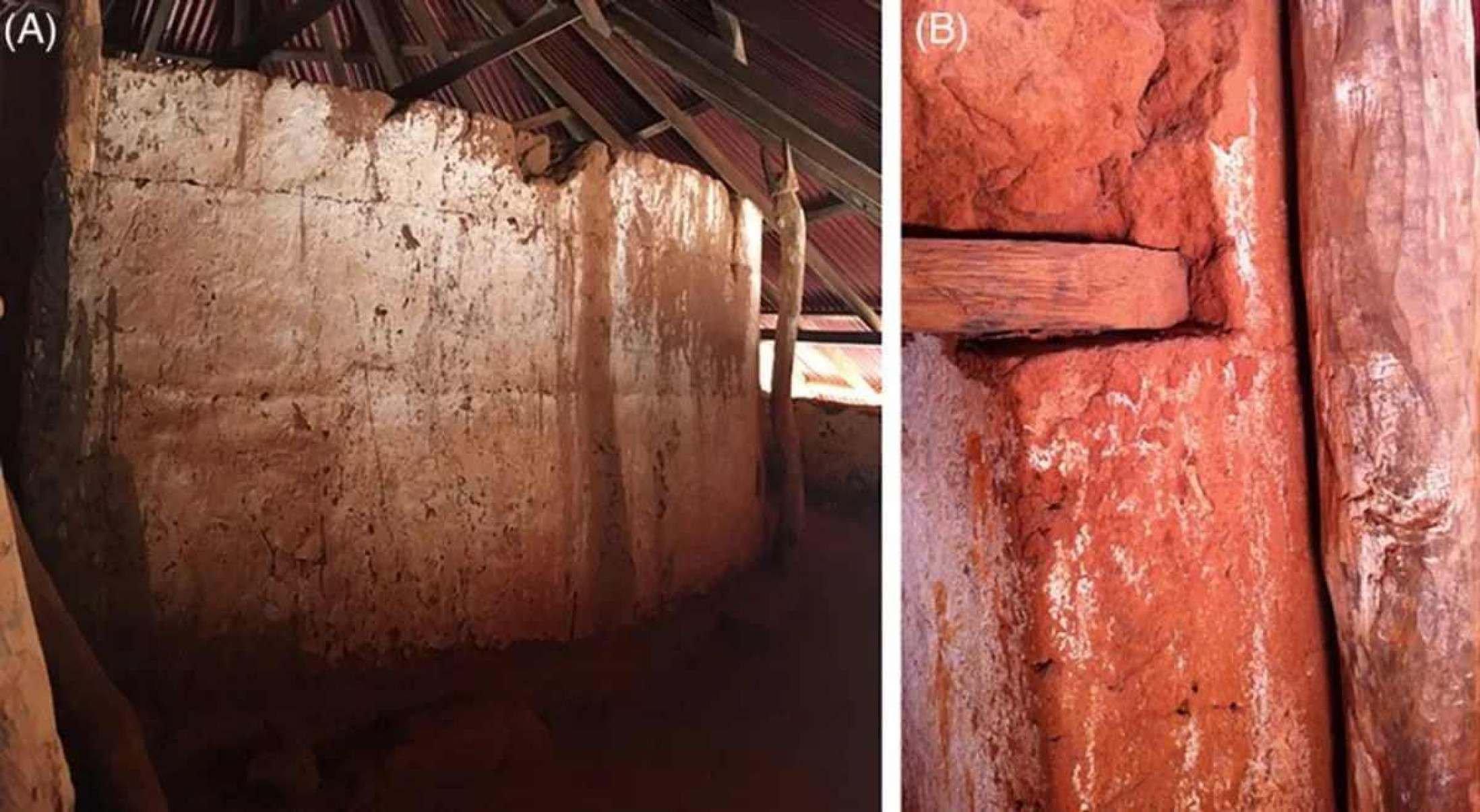 Imagens da câmara funerária do palácio de Ghezo, em Benin Imagens da câmara funerária do palácio de Ghezo, em Benin