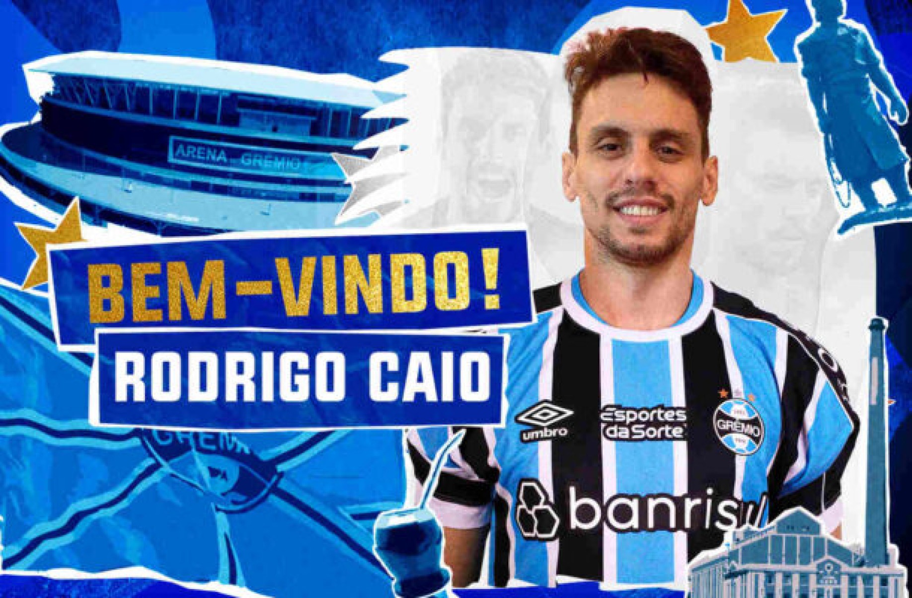 Rodrigo Caio é anunciado como novo zagueiro do Grêmio