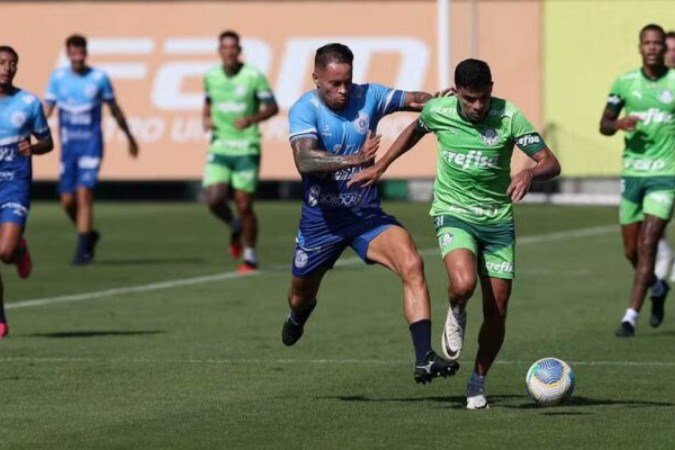 Palmeiras terá jogo-treino para definir time da 'Copa América' - (crédito: Foto: Cesar Greco/Palmeiras) Palmeiras terá jogo-treino para definir time da 'Copa América' - (crédito: Foto: Cesar Greco/Palmeiras)