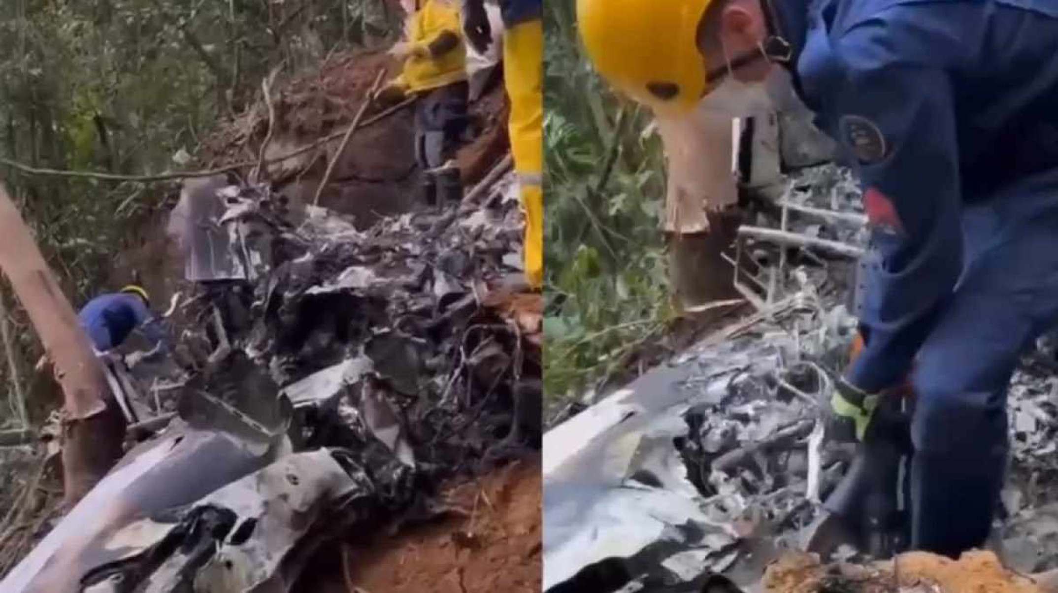 Vídeo: Veja como ficou avião após acidente que deixou dois mortos em SC