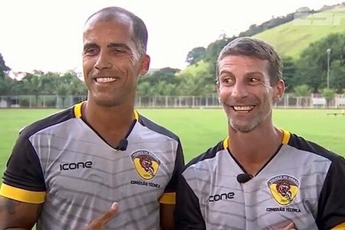 Felipe e Pedrinho, parceiros de Vasco, na época de Tigres -  (crédito: Foto: Reprodução/ESPN)