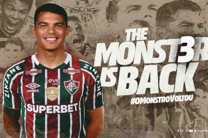 Thiago Silva busca um novo horário para desembarcar no Rio de Janeiro ainda nesta quinta  -  (crédito:  - Foto: Divulgação/Fluminense)